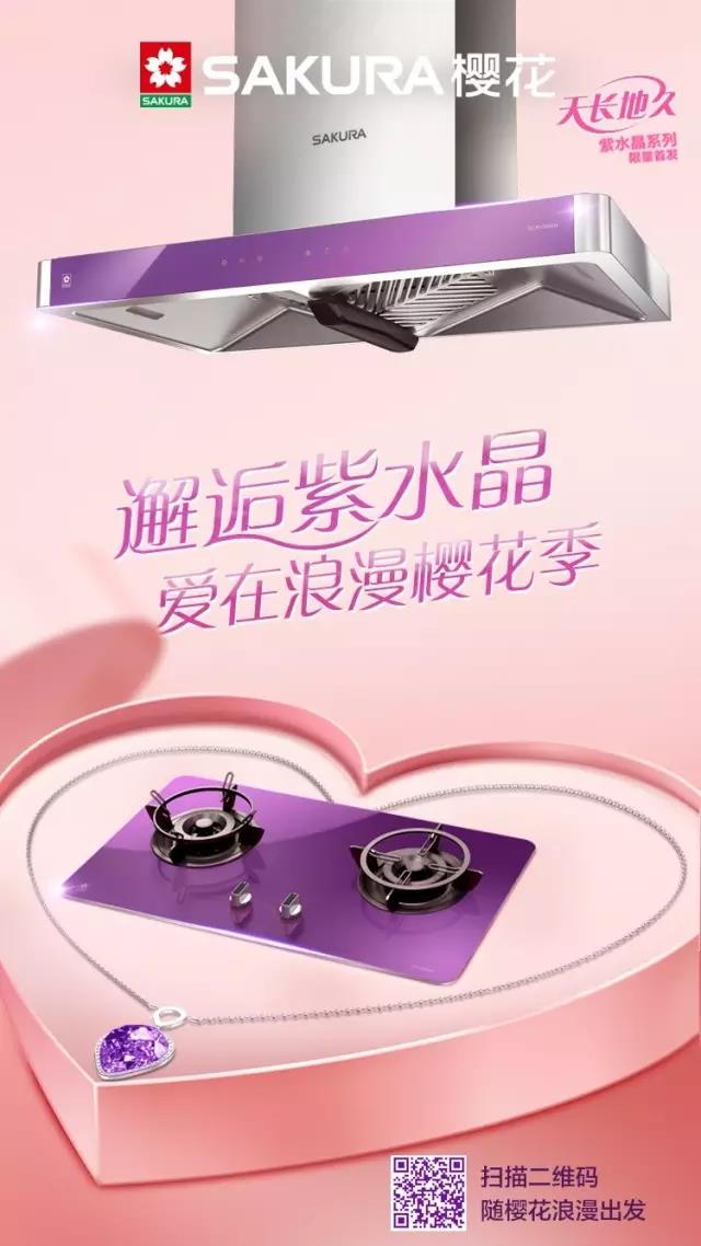 Sakura樱花天长地久紫水晶系列烟灶套餐